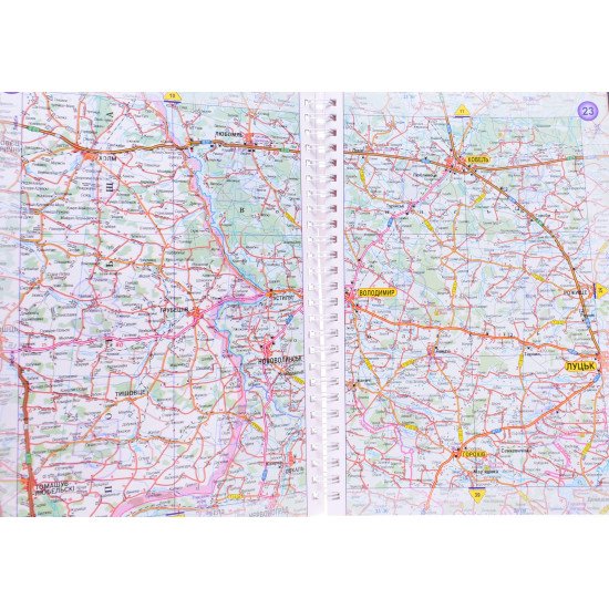 Україна. Атлас автомобільних шляхів м-б 1:500 000 - №4