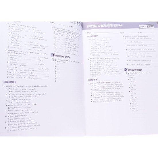 Prepare 6. Test Book: збірник контрольних робіт. Англійська мова  - №4