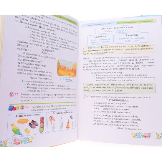 Українська мова та читання 4 клас Підручник  Частина 1 Галина Сапун - №3