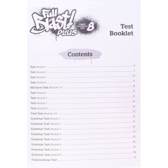 Full Blast Plus for Ukraine Test Booklet Англійська мова Тести 8 клас Мітчелл М. - №3