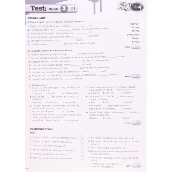 Full Blast Plus for Ukraine Test Booklet Англійська мова Тести 9 клас Мітчелл М. - №4