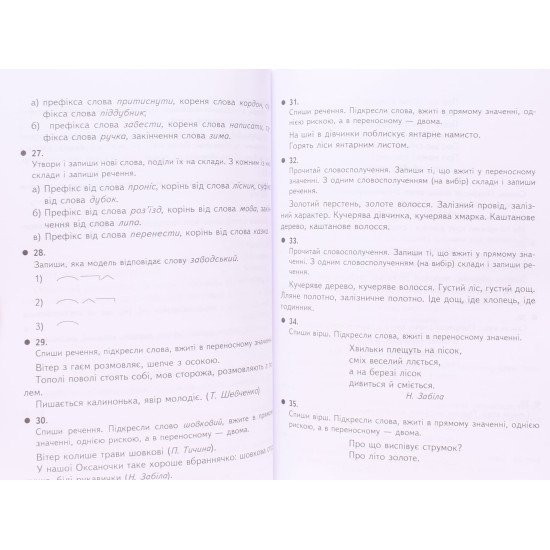 Українська мова 4 клас Дидактичний матеріал. Будна Н.О. - №4